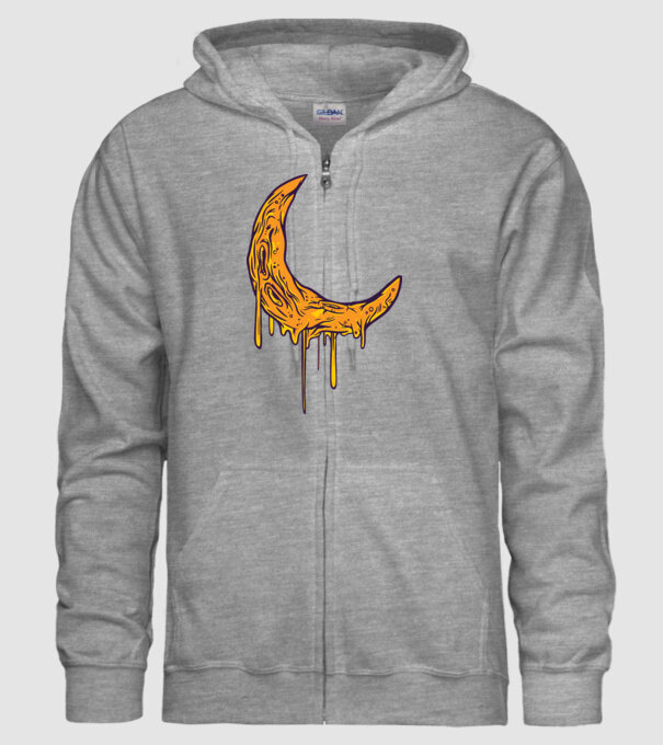 Luna topindu-se model gri pe tricou