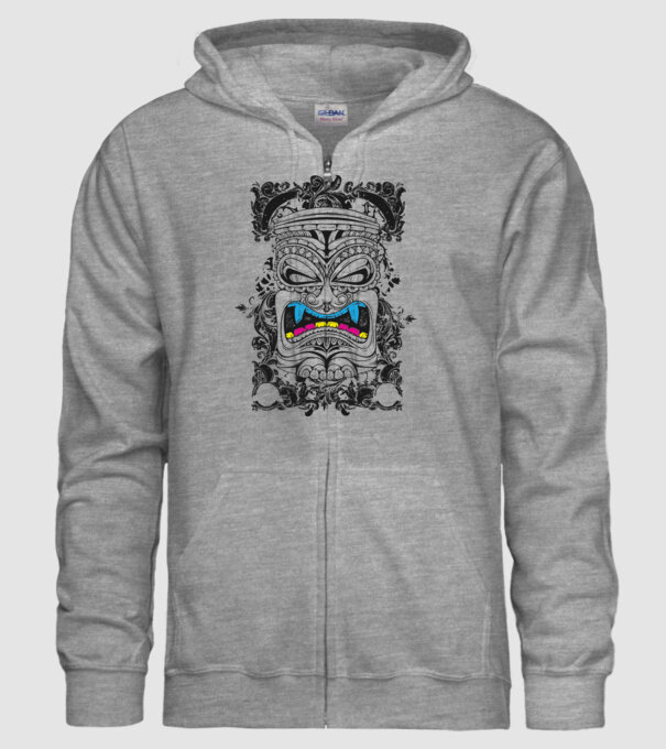Stâlp totem antic model gri pe tricou