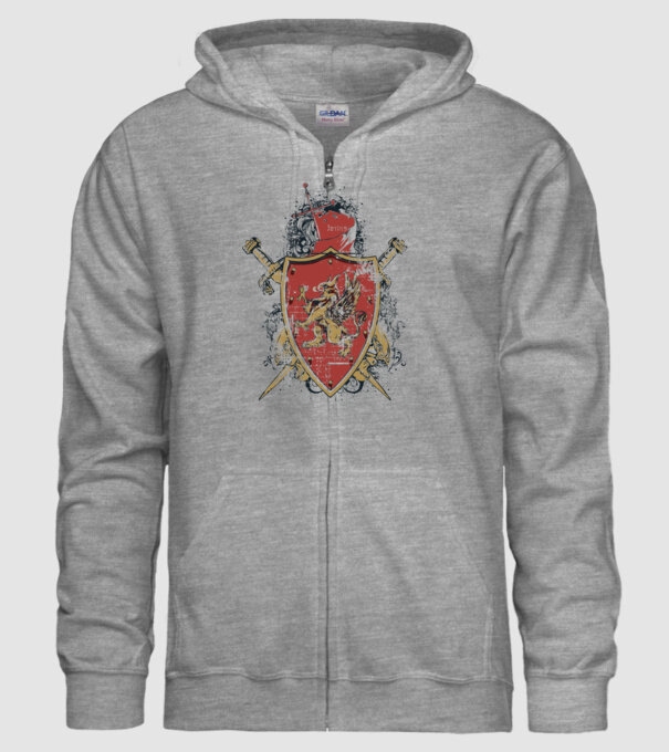 Scut model gri pe tricou
