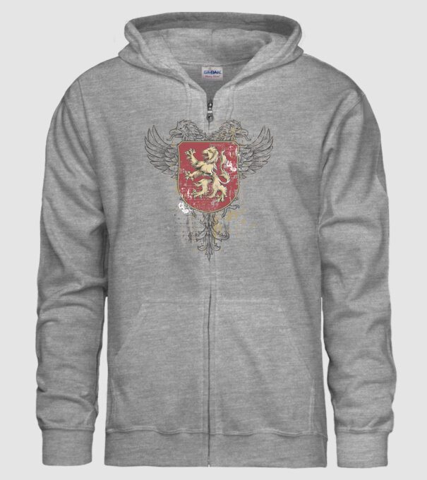 Scut - Leu model gri pe tricou