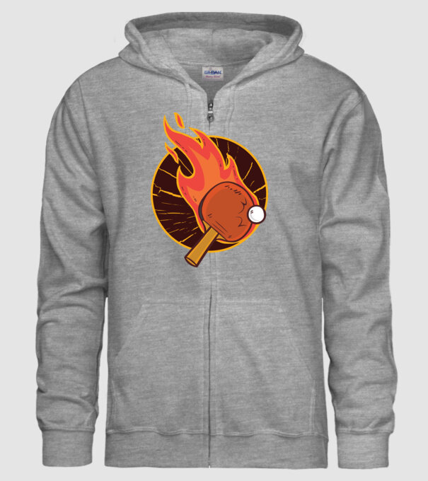 Paletă de ping-pong model gri pe tricou