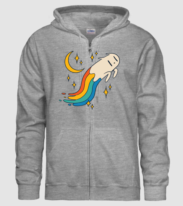 Pisoi zburător model gri pe tricou