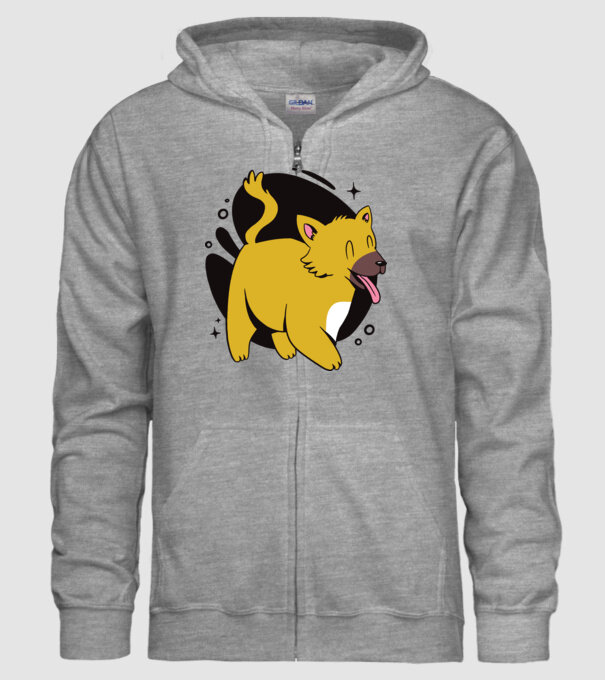 Vulpe model gri pe tricou