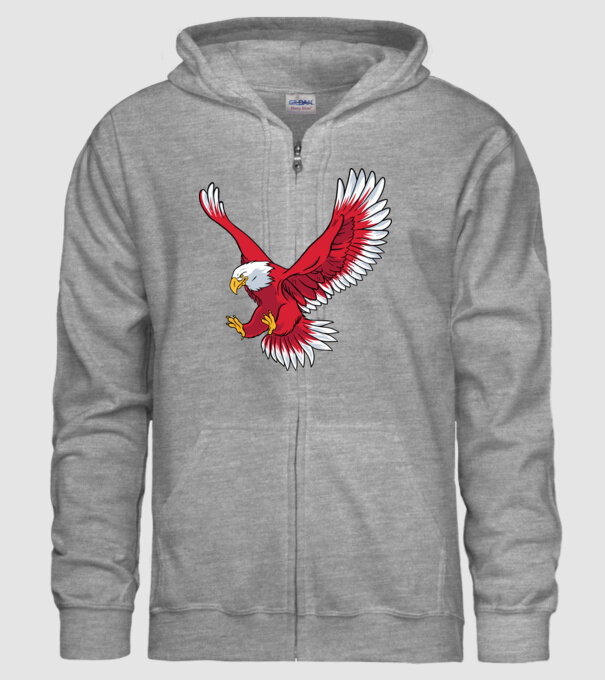 Vultur model gri pe tricou