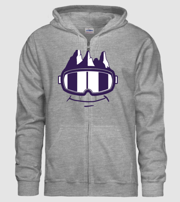 Ochelari de schi Smiley model gri pe tricou