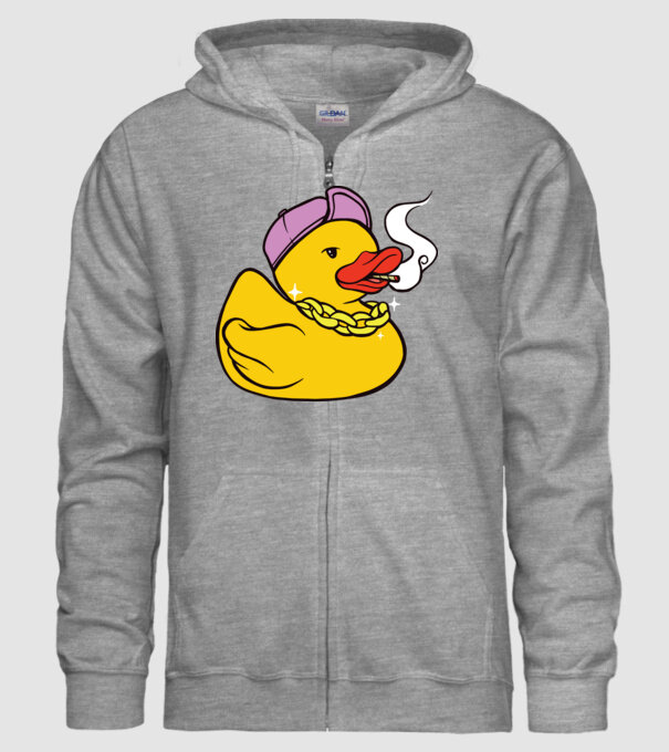 rățușcă de cauciuc Smoker model gri pe tricou
