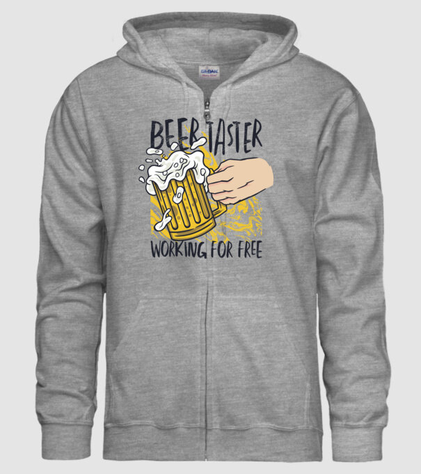 Degustare de bere model gri pe tricou