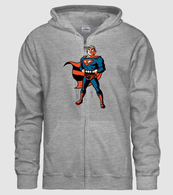 Super Trump Usa 2020 model gri pe tricou