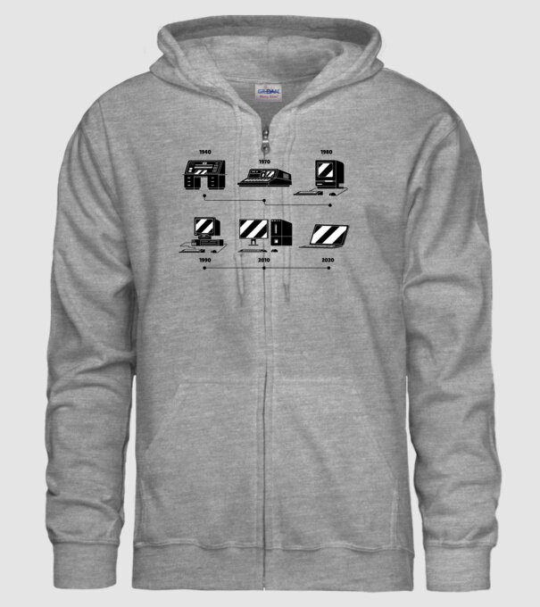 Evoluție Computer model gri pe tricou