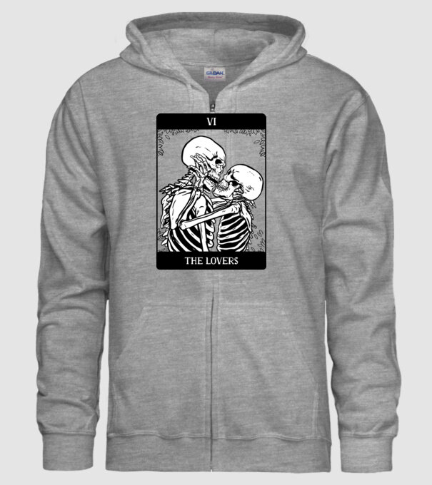 Schelete îndrăgostite model gri pe tricou