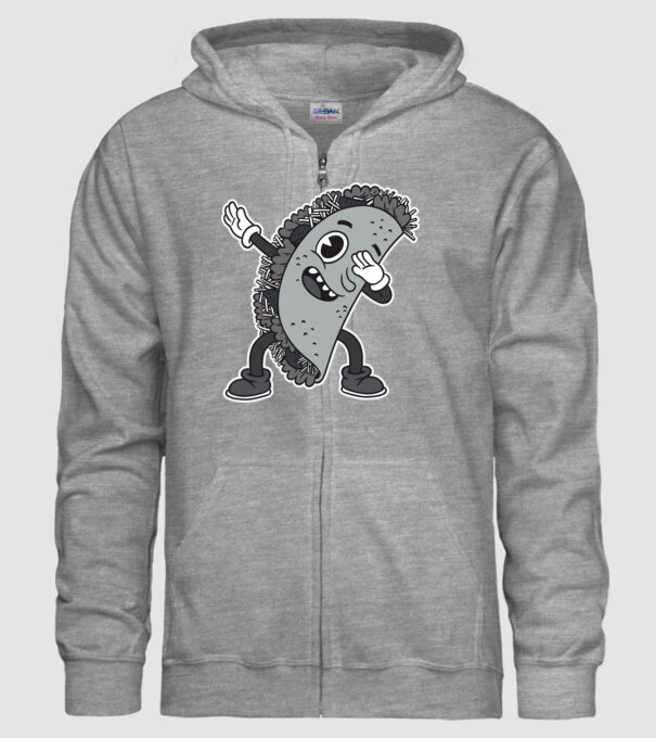Taco DAB model gri pe tricou