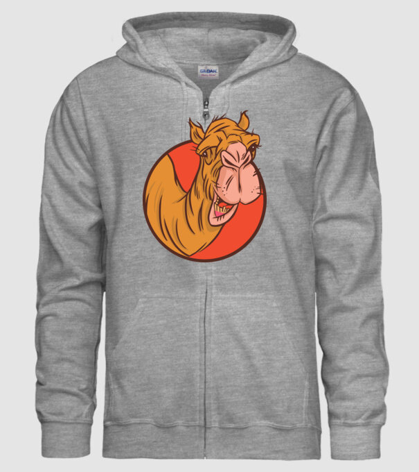 Cămilă model gri pe tricou