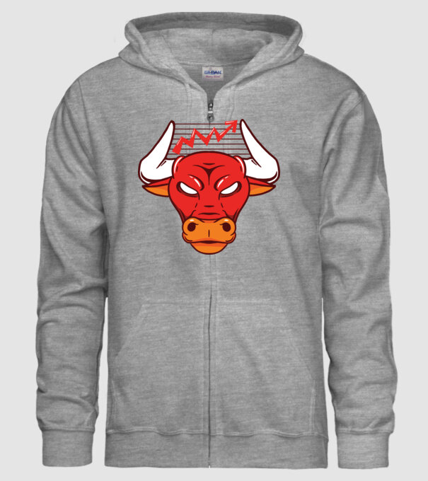 Bursa de Valori Taur model gri pe tricou