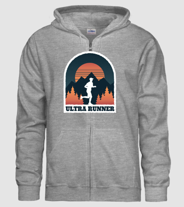 Ultra Runner Tricou alergare model gri pe tricou