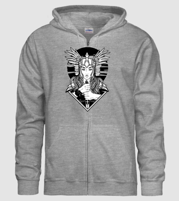Zeița Valkyrie model gri pe tricou
