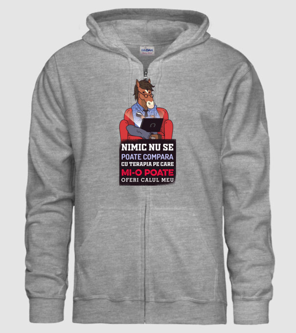 nimic nu se poate compara cu terapia pe care mi-o poate oferi calul meu model gri pe tricou