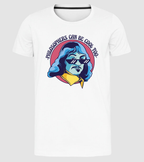 Chiar și Filozofii pot fi cool model alb pe tricou