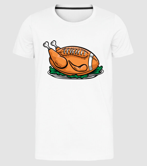 Fotbal american Curcan model alb pe tricou