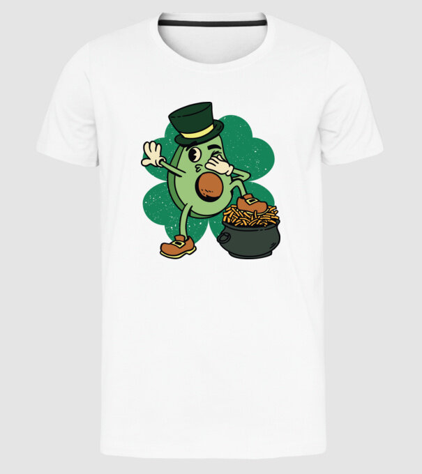 Avocado St. Patrick DAB model alb pe tricou