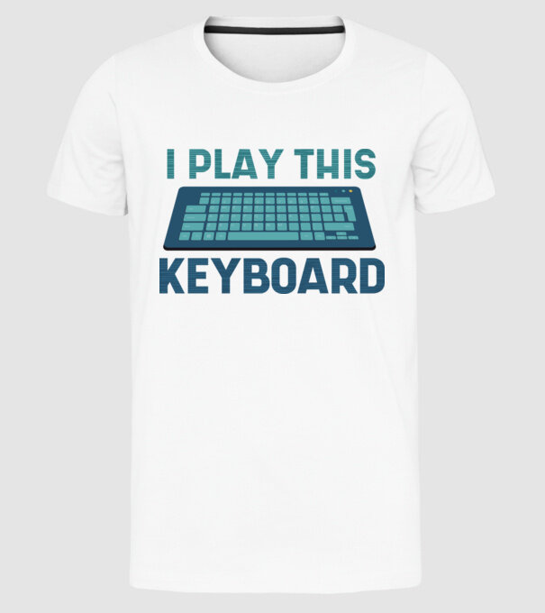 Tastatura Gamer model alb pe tricou