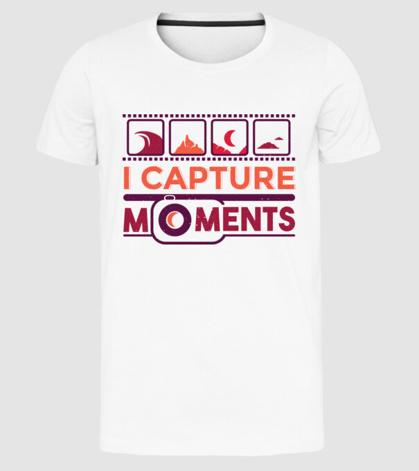 Prind momentele - Fotograf model alb pe tricou
