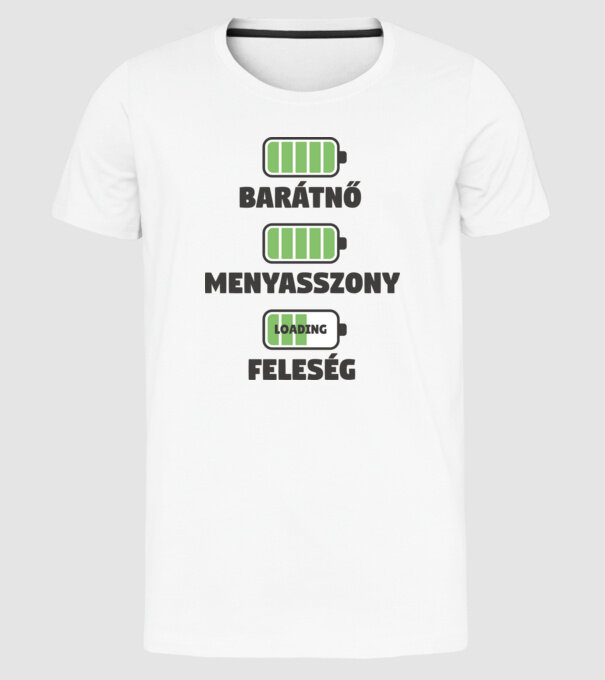 Soție model alb pe tricou