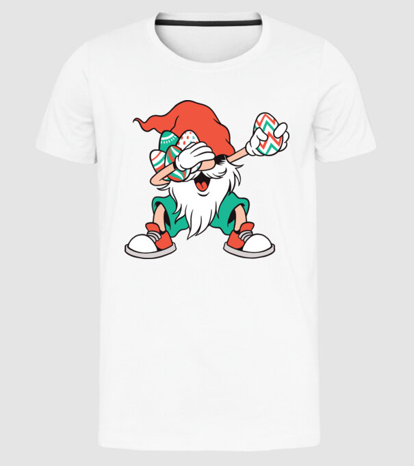 Elf de Paște DAB model alb pe tricou