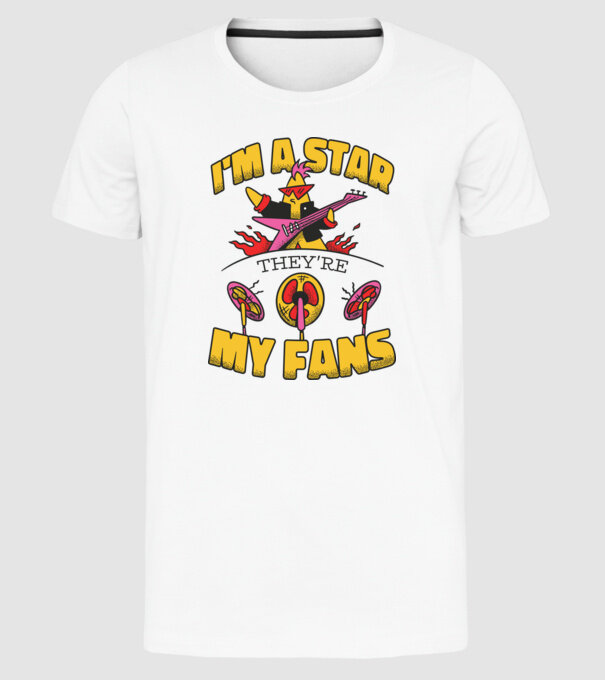 'I''m a Star, They''re my Fans' model alb pe tricou