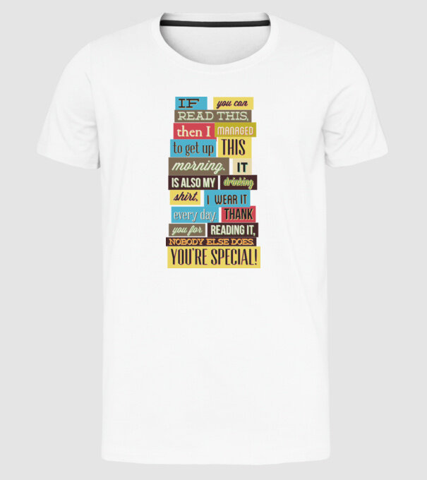 If you can read this then i managed to get up this morning model alb pe tricou