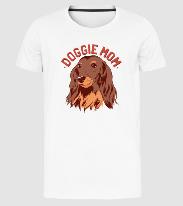 Mamă de Câine model alb pe tricou