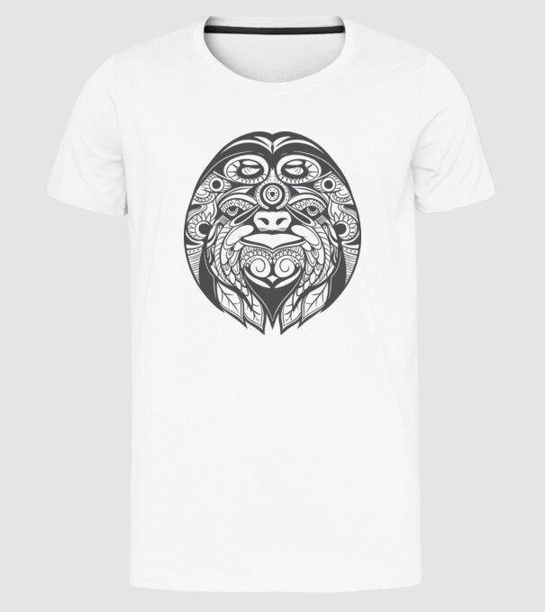 Motiv Leneș model alb pe tricou