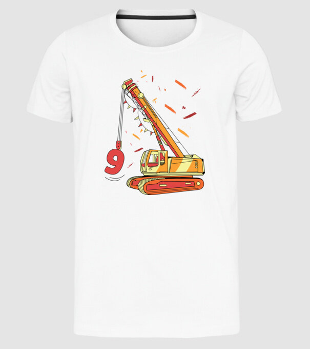 Prindere 9th Birthday model alb pe tricou
