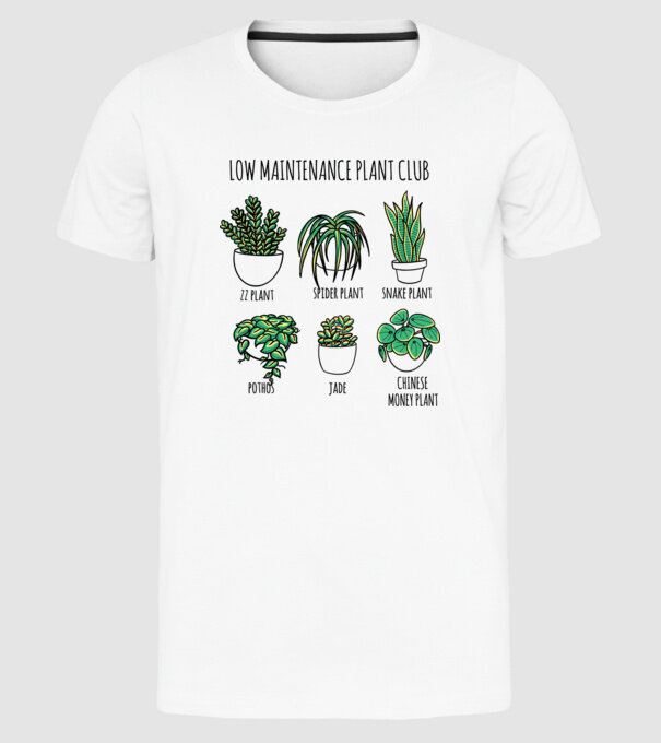 Îngrijirea plantelor model alb pe tricou