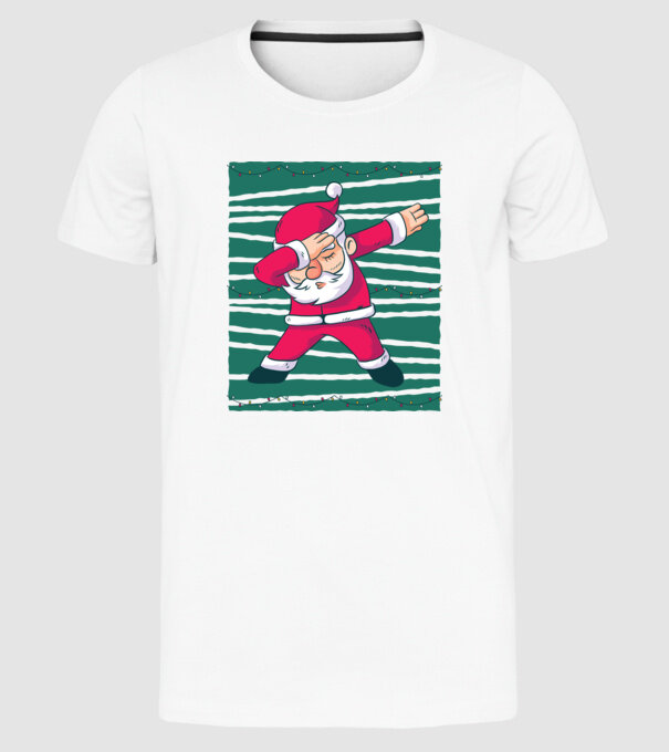 Moș Crăciun DAB Crăciun model alb pe tricou
