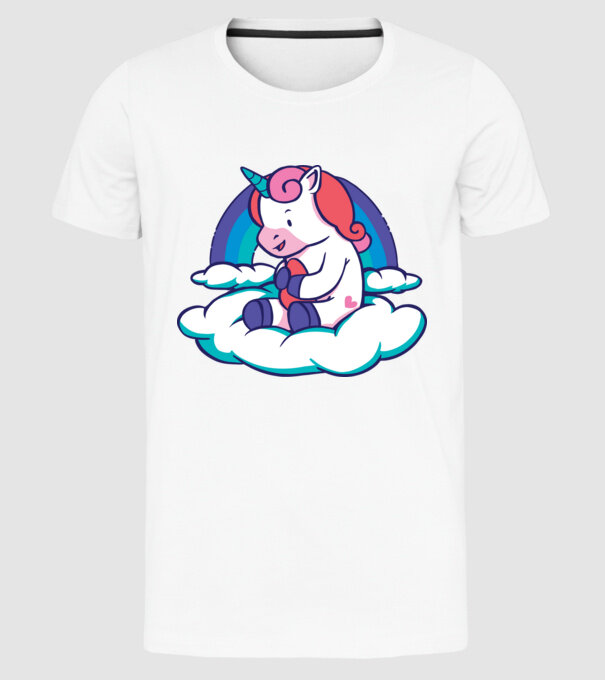 Unicorn Baby model alb pe tricou