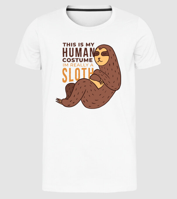 De fapt, sunt Leneș model alb pe tricou