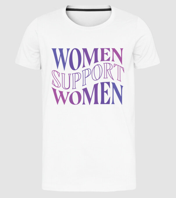 Women Support Women Ziua Femeilor model alb pe tricou