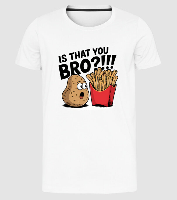 Is that you BRO?!! Alb model alb pe tricou