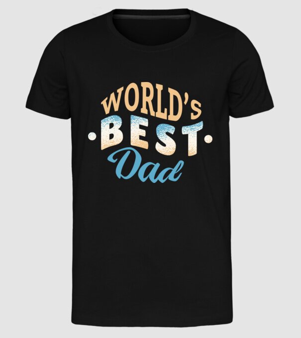 Cel mai bun Tătic din lume model negru pe tricou