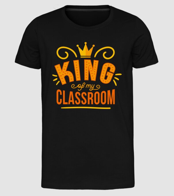 Regele clasei model negru pe tricou