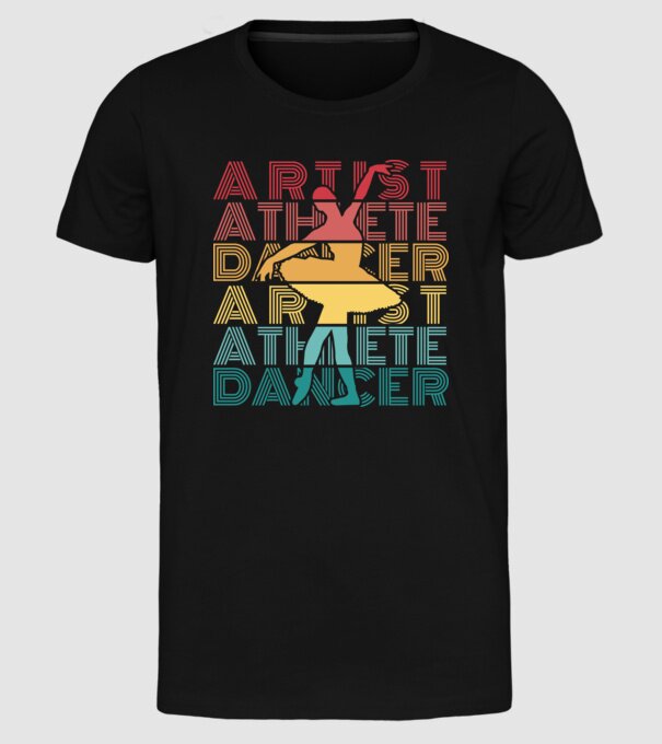 Dansatoare de balet model negru pe tricou
