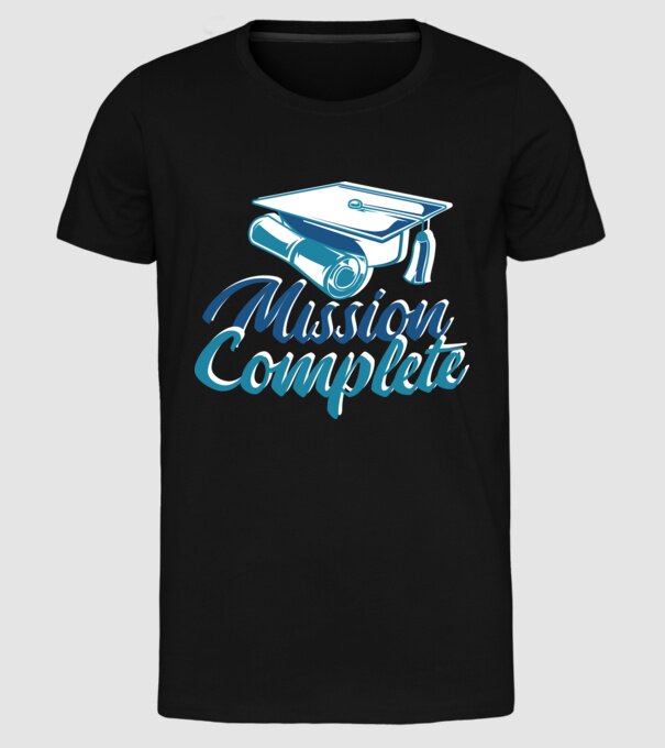 Absolvire cu succes model negru pe tricou