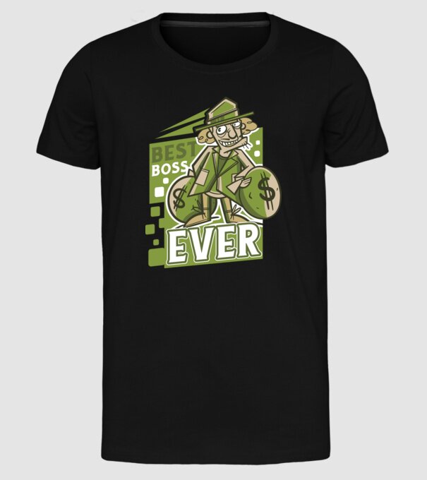Best Boss Ever - Cel mai bun șef model negru pe tricou