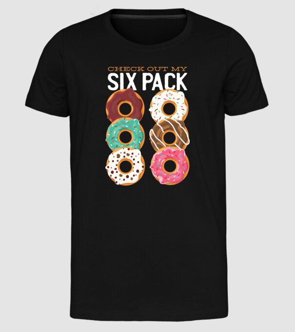 Check out my Six Pack model negru pe tricou