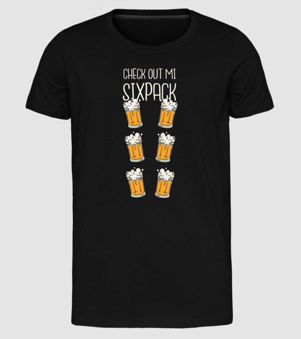 Check out my Six Pack Sörös model negru pe tricou
