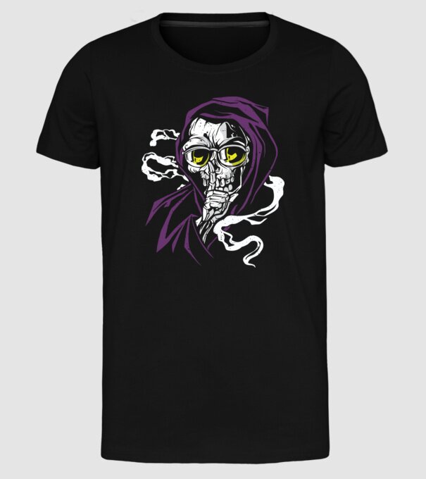 Ucigaș tăcut model negru pe tricou