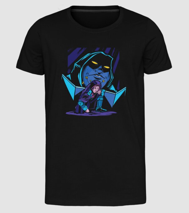 Dungeon Master model negru pe tricou