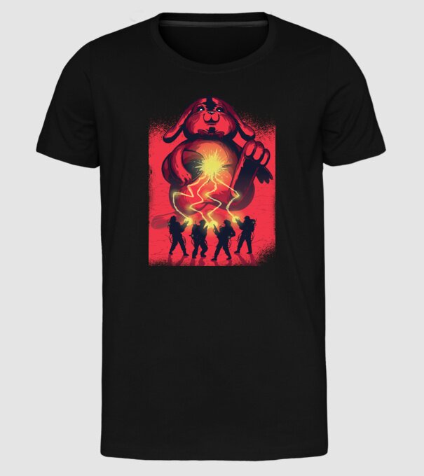 Easter Busters model negru pe tricou