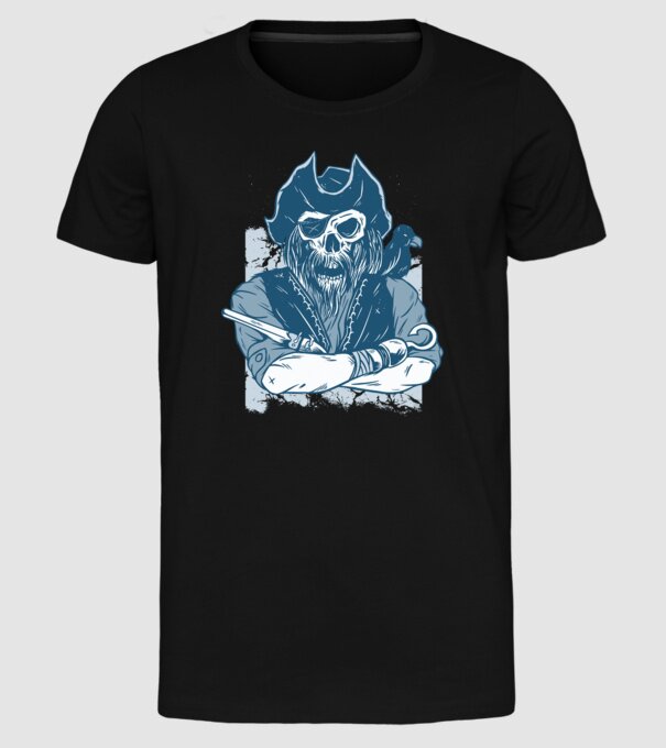 Pirat model negru pe tricou
