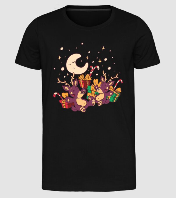 Cadouri de Crăciun model negru pe tricou